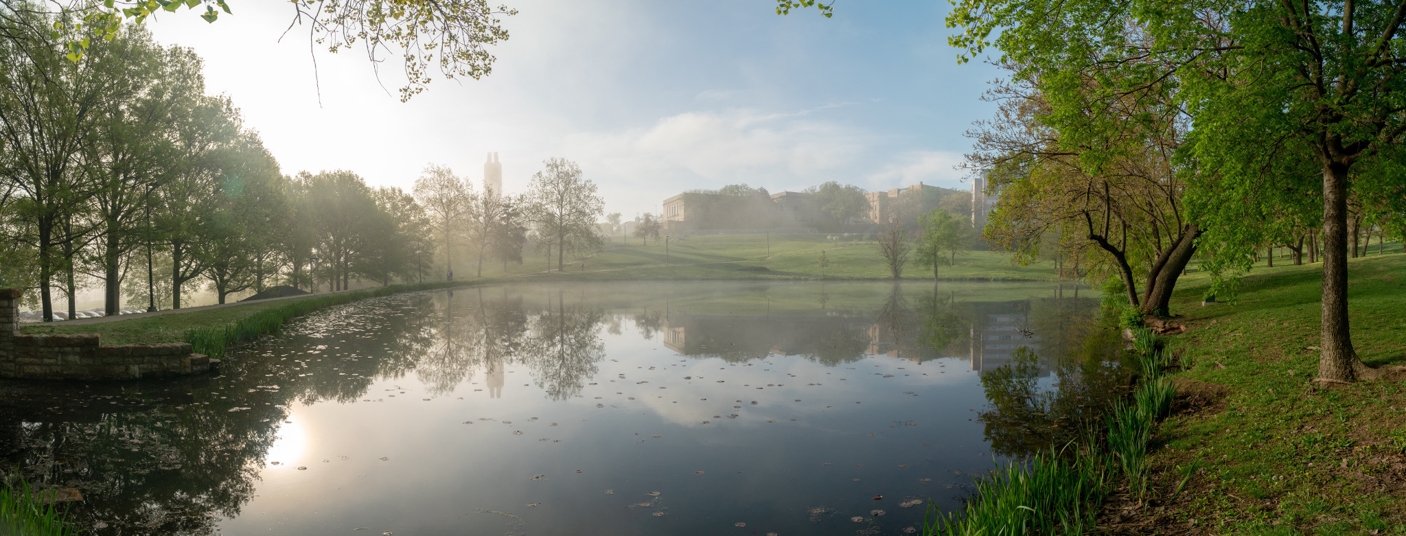 Foggy Potters lake